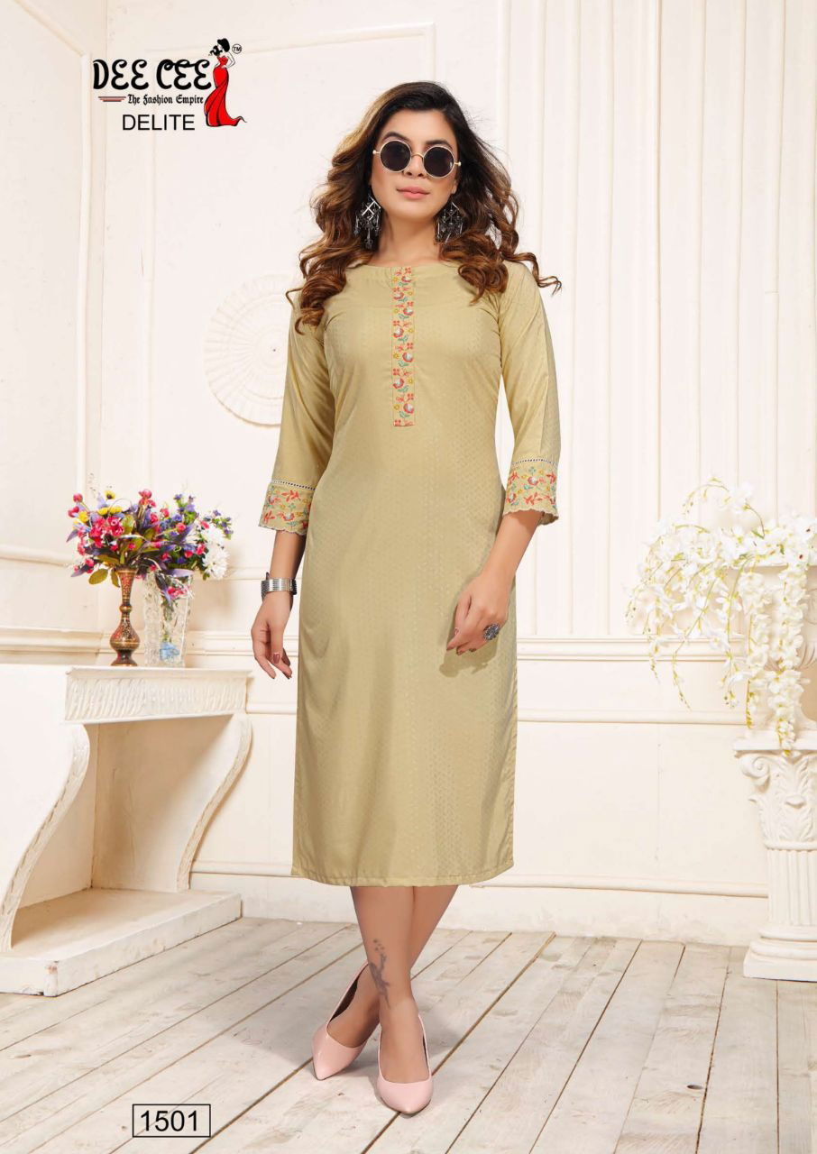 Deecee Delite Regular Wear Fancy Designer Kurti Collection